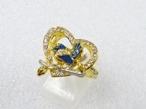 エナメル　クリスタル　指輪(15号)